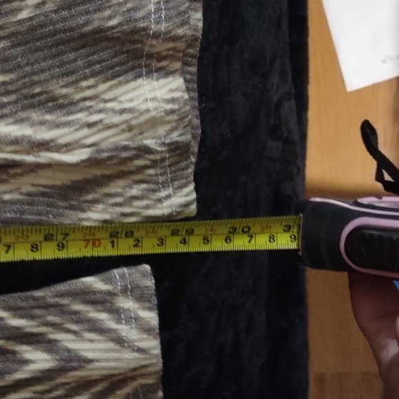 Women's Ces Femme Boho High-waist Chevron Print Bell Bottom Flared Pants - Picture 13 of 15